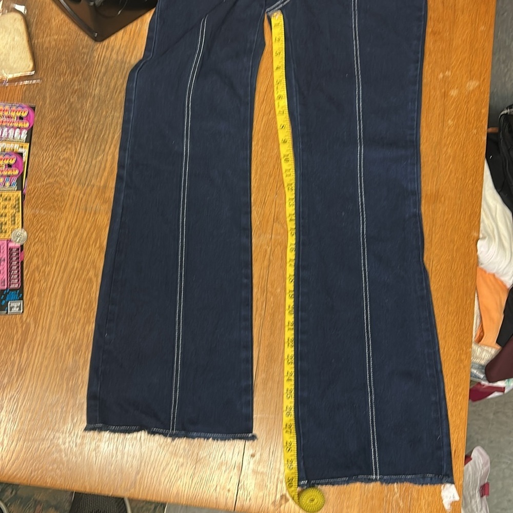Suncoo jeans with fringe waist and cuffs - Picture 9 of 9